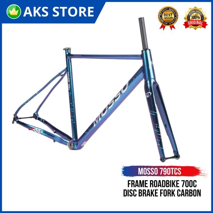 Frame Sepeda Roadbike Alloy Mosso 790TCS 700C Fork Carbon Disc Brake