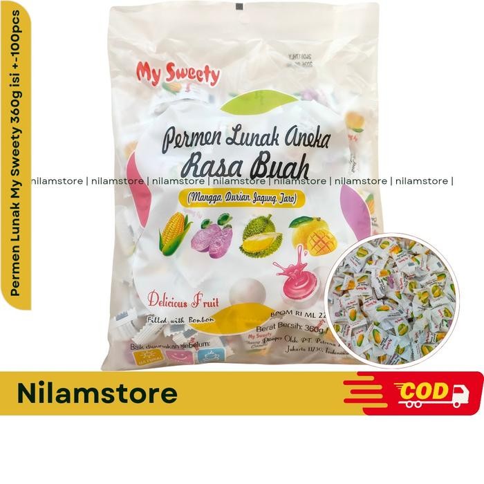 

Permen Lunak My Sweety Isi 100 Pcs 360G Manis Candy Food Makanan Camilan Susu
