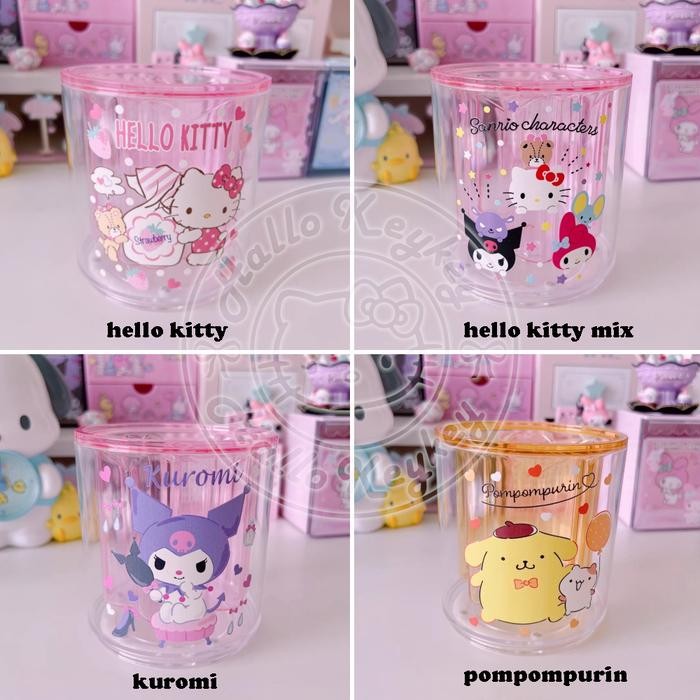 

pen holder tempat alat tulis putar hello kitty kuromi pompompurin