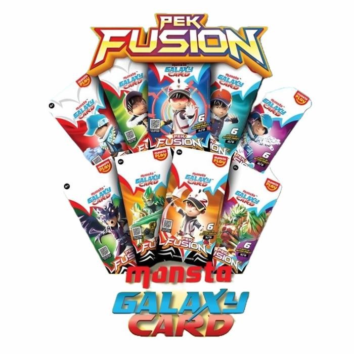 TERBARU Boboiboy Monsta Galaxy Card Pek Fusion / Kartu Boboiboy TCG / TCG Monsta Galaxy Card pek