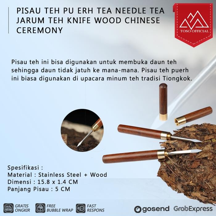 

Terlaris!! Pisau Teh Pu Erh Tea Needle Tea Jarum Teh Knife Wood Chinese Ceremony