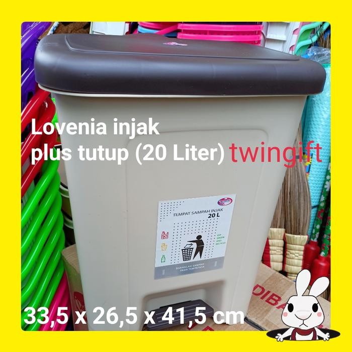 PREMIUM Tempat Sampah Tutup injak besar, (20 Liter)