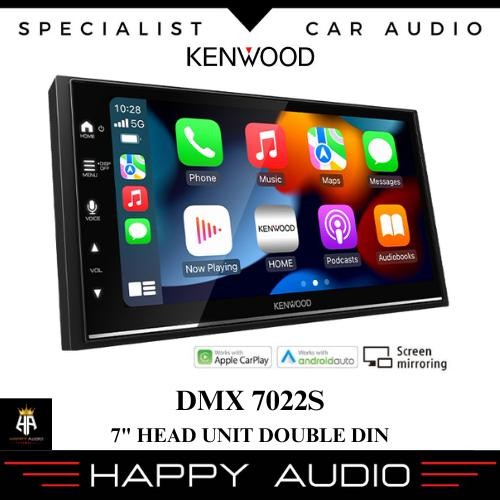 HEAD UNIT DOUBLE DIN 7 INCH KENWOOD DMX 7022 S BLUETOOTH APPLE CARPLAY ANDROID AUTO WIRED
