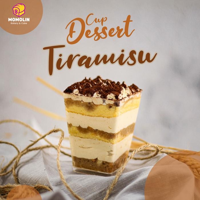 

OR6T Momolin Bakery Cup Dessert Tiramisu - Dessert Box Mini Tiramissu