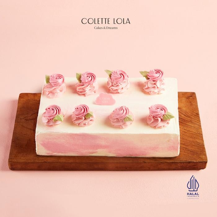 

OR6T Kue / Cake Colette Lola Lychee Rose - 10Cm X 20Cm