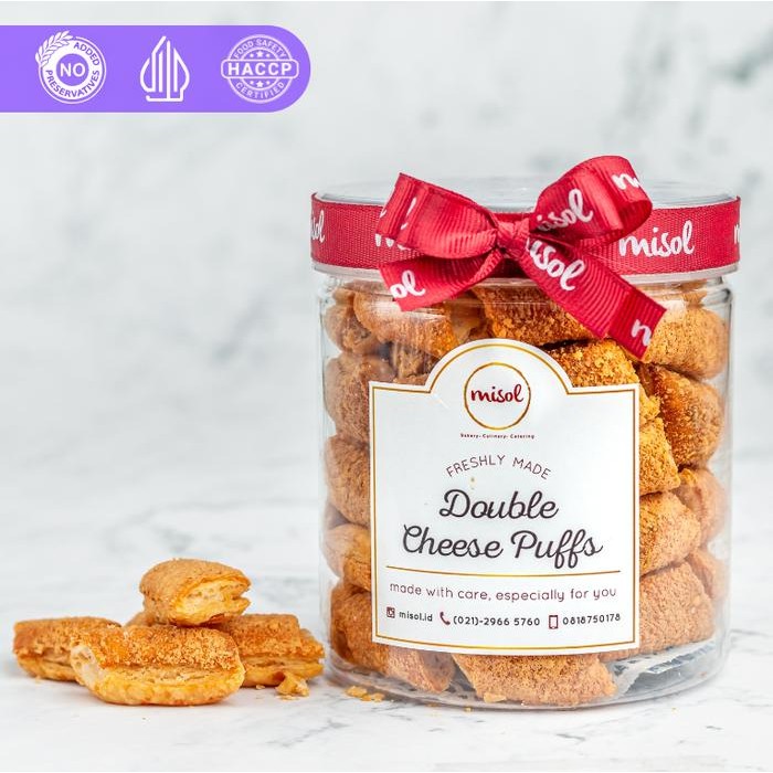 

OR6T Misol Cookies Double Cheese Puffs - Toples Plastik Bulat