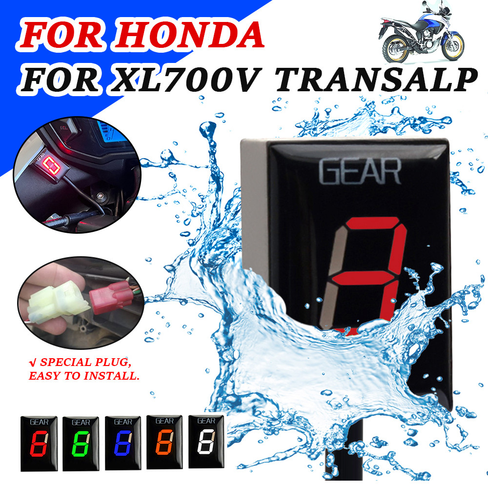 For XL700V Gear Indicator Display Meter Motorcycle Accessories Ecu