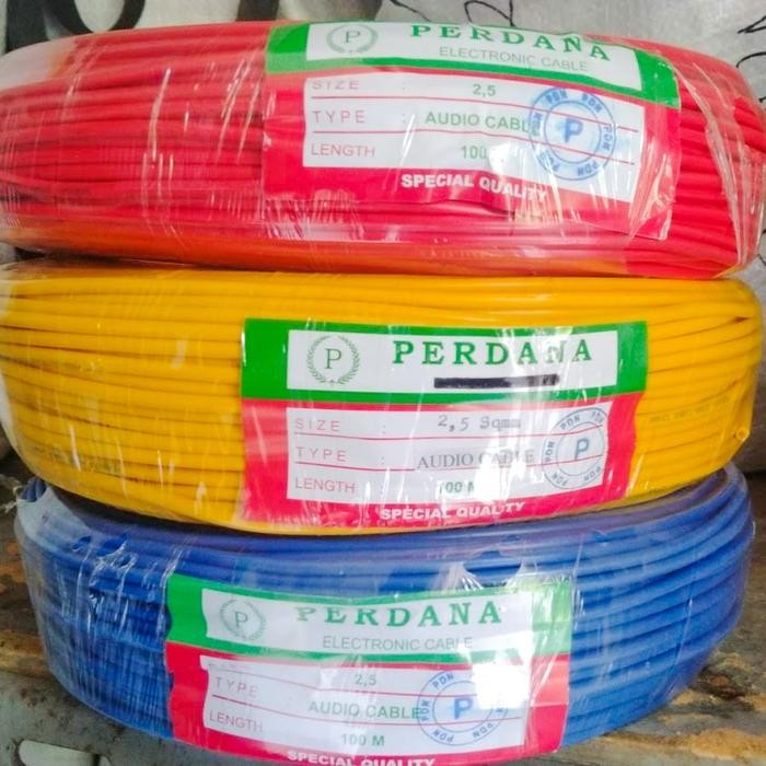 Kabel Listrik NYAF PERDANA Kabel Serabut 2,5mm 14 AWG ROLL 100M
