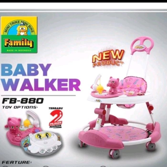 DISKON Ba Walker Family FB 880 FB880 FB-880 Alat Bantu Jalan Bayi Musik READY STOCK