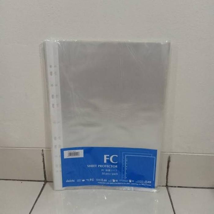 

SIAPKIRIM pp pocket folio daiichi/sheet protector daiichi F4 isi 50 lembar READY STOCK