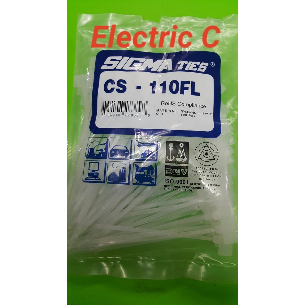 

SIAPKIRIM Kabel Ties / Kabel Tis / Cable Tie LEBEL / Kuping / Capung CS 110 FL READY STOCK