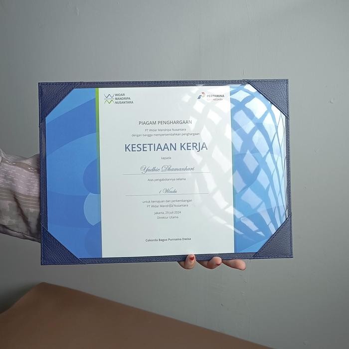 

TERLARIS Cover Sertifikat A4 satu sisi atau Map Sertifikat Jahit satu sisi READY STOCK