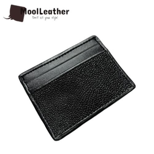 

TERLARIS Mool Leather - Dompet kartu kulit ikan pari 6 slot READY STOCK