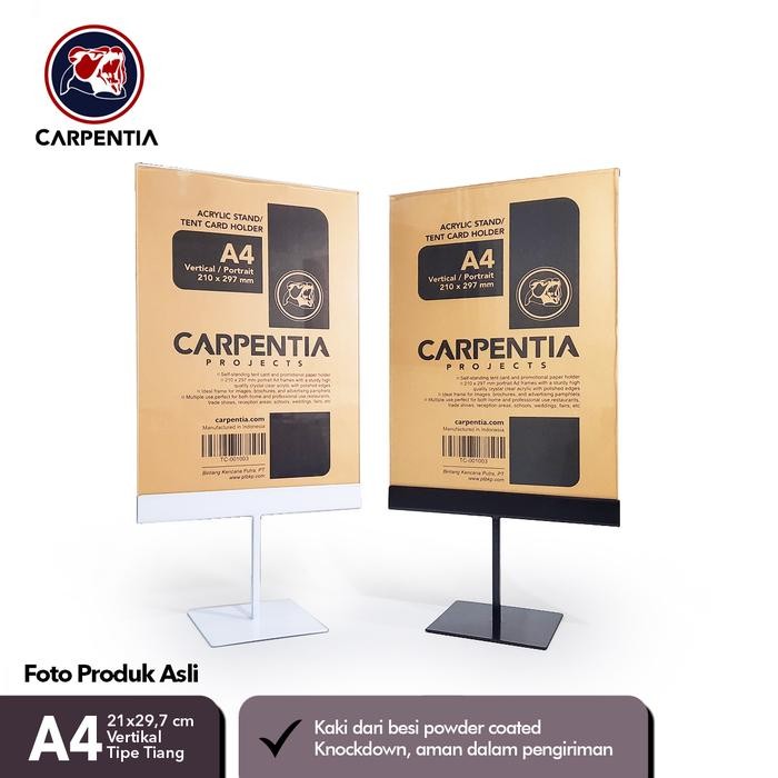 

SIAPKIRIM Caentia Stand Akrilik Kaki Besi /Tiang A4 Vertikal 21x29,7cm /Brosur READY STOCK