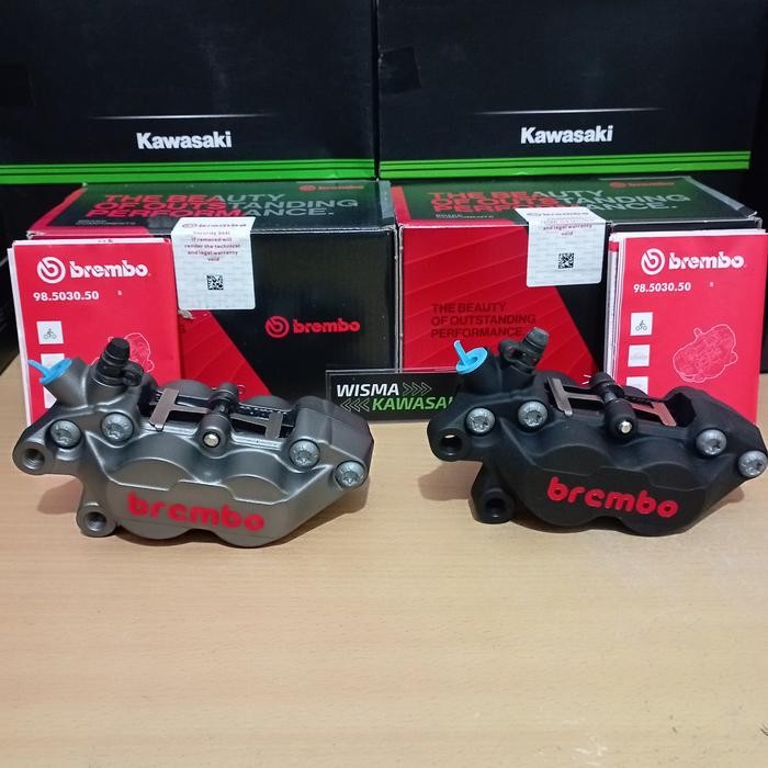 Kaliper Kiri Brembo 4 Piston 1 Pin Grey Black Vario Pcx Adv Klx Vespa
