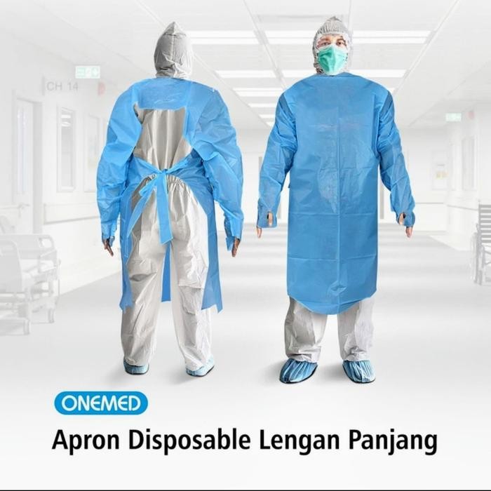 Apron Plastik Medis Lengan Panjang Onemed