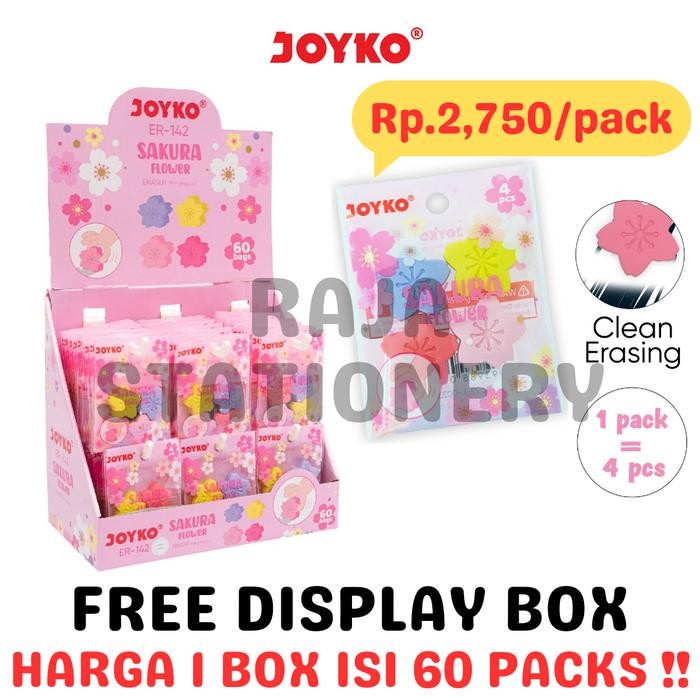 

Joyko Eraser Sakura Flower Pack Penghapus Joyko Anak Motif Bunga Jepang Lucu Sekolah Box Er-142
