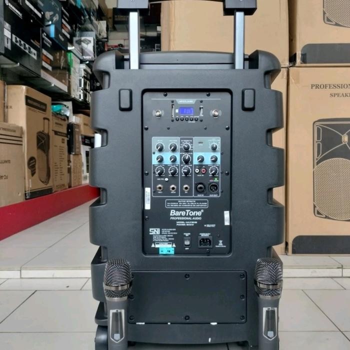 Speaker aktif portable baretone max15nb 800 watt tws bluetooth 15 inch