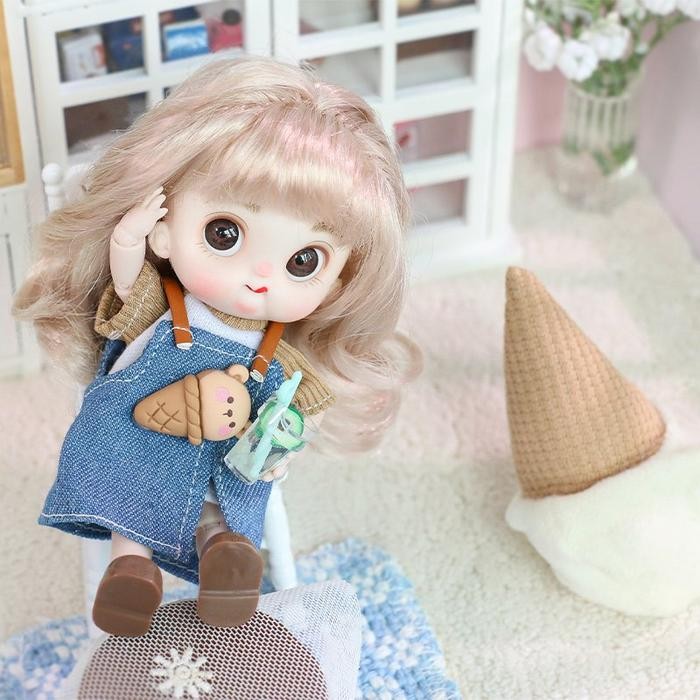 (Allthebest) OhSome Taotao Wanzi Ice Cream Style Girl Boneka Mainan Anak Perempuan Putri Koleksi