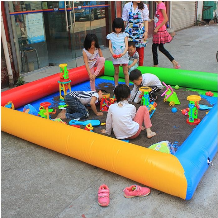 (Allthebest) Istana Balon PVC Besar Transparan Arena Mandi Bola Terbaru