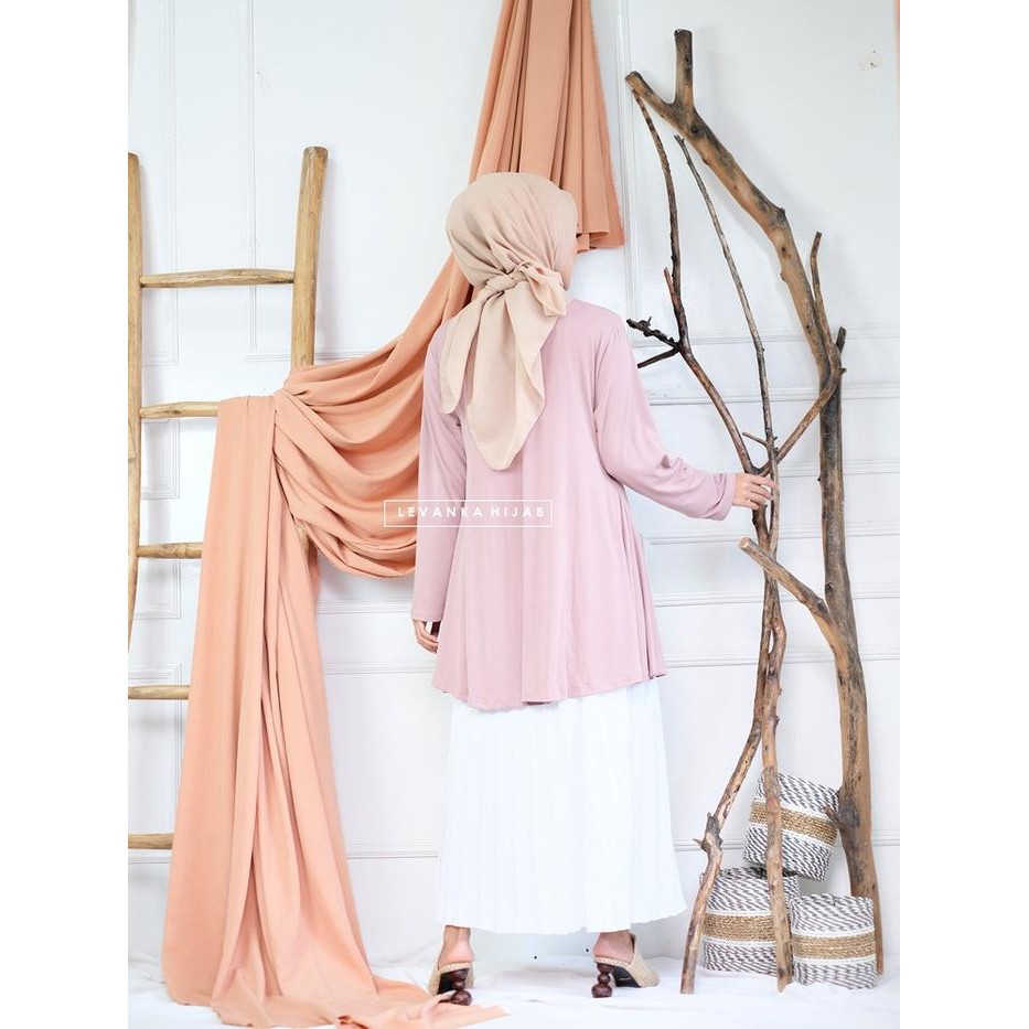 (Expert) Atasan Muslim Wanita model Tunik bahan Jersey Korea atau Daily Tunik
