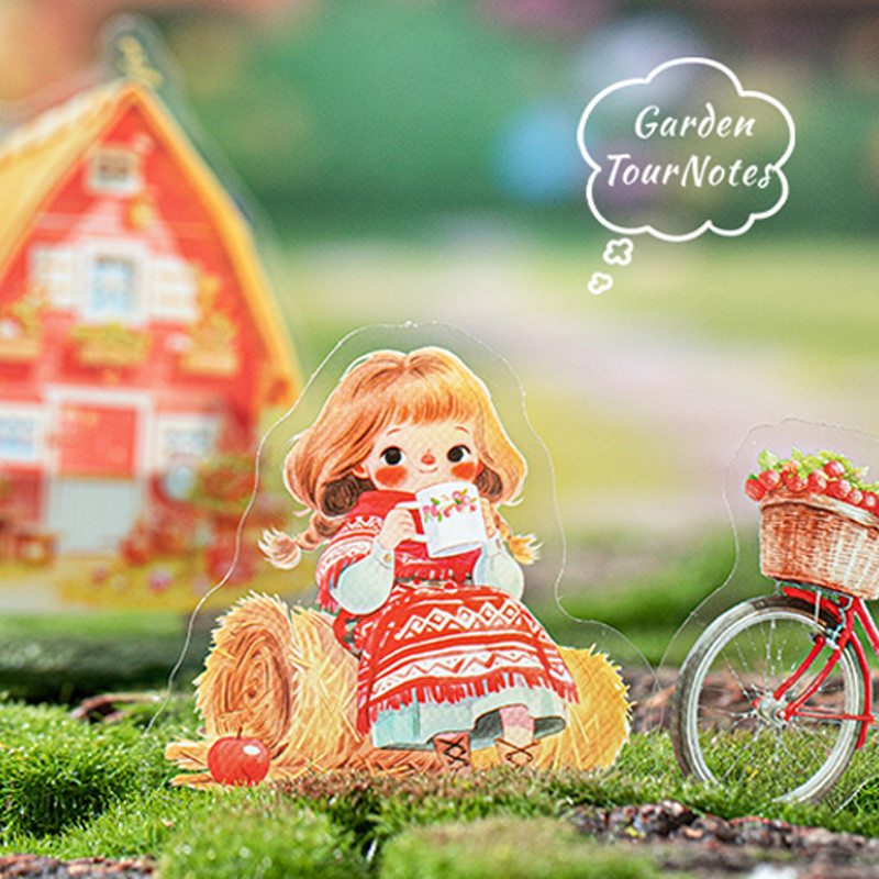 

60pcs Garden Playbook Series Girl Theme Stickers DIY Handbook Collage Postcards Greeting