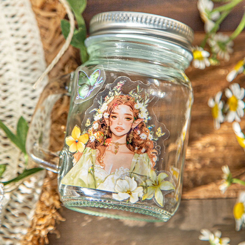 

2Style 30Pcs/bag Spring Girls Theme PET Stickers Creative Handbook Stickers DIY Picture