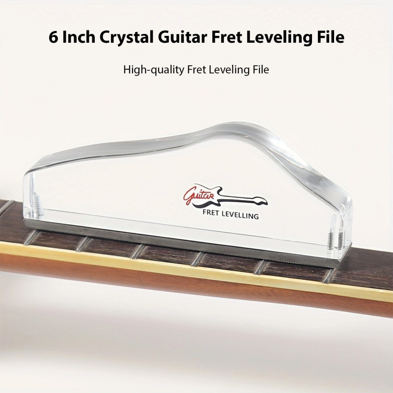 Guitar Fret Leveling File 6 Inch Crystal Guitar Fret End Dressing File Sanding Leveling File Fret Be