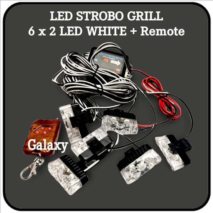 Led Strobo Grill - Lampu Blitz - Mobil Patwal