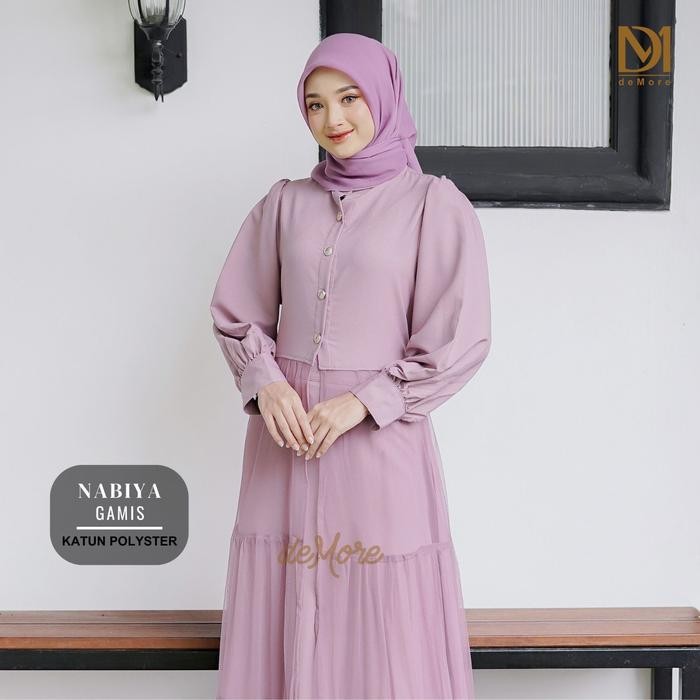 RES2 Demore - 2In1 (Outer+Rok) Setelan Dress Tutu Sabiya - Nabiya Set Long Vest Rok Tile