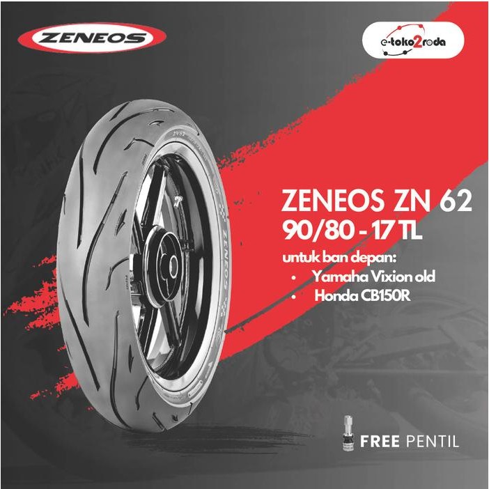 BAN ZENEOS TUBELES ZN62 90/80 RING 17