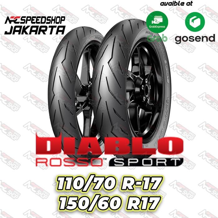 Ban Pirelli Diablo Rosso Sport 110 70 17 & 150 60 17 Ring 17 R17 CBR150 CB 150 CB 150X R15v3 R15v4