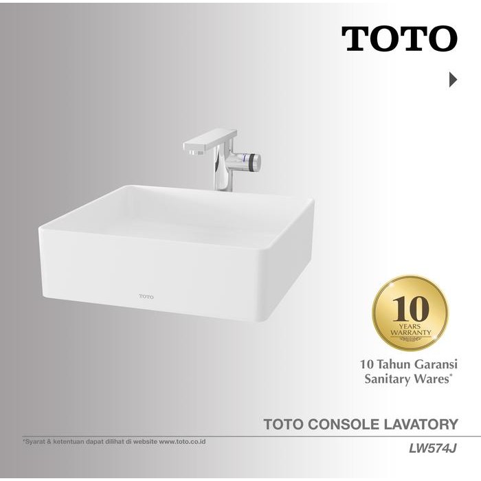 Toto - Toto Wastafel Lw574J Wastafel - Wastafel Cuci Tangan - Lavatory