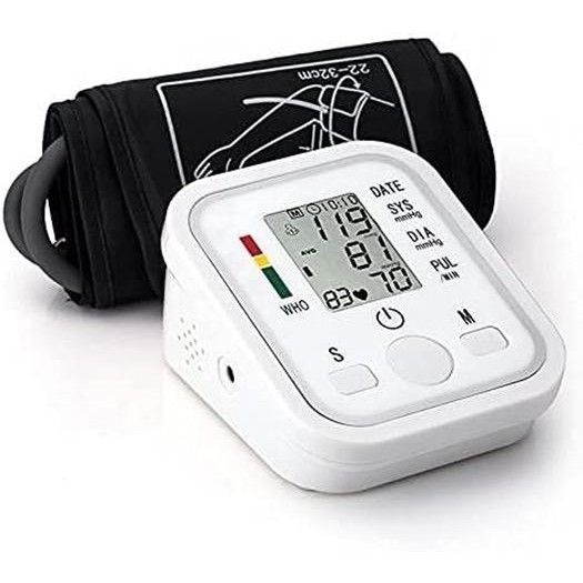 KEQZ Jziki Tensimeter Digital Bersuara Lengan Atas Pengukur Tekanan Darah