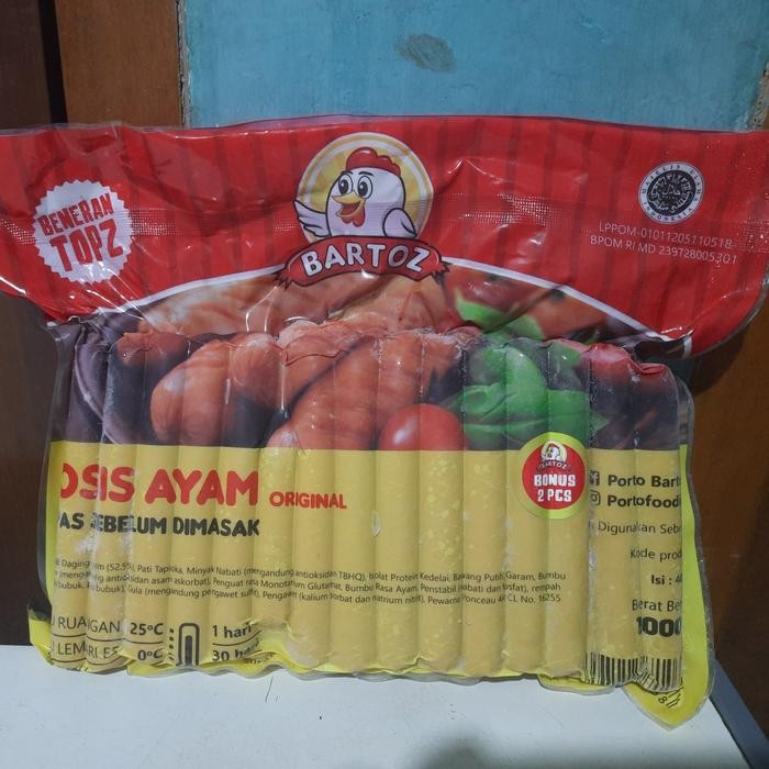 

4ZMI Sosis Ayam Bartoz Frozen 1Kg