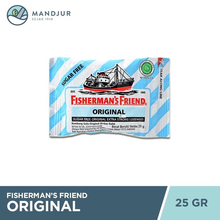 

4ZMI Fisherman'S Friend Original Sugar Free - Permen Pelega Tenggorokan