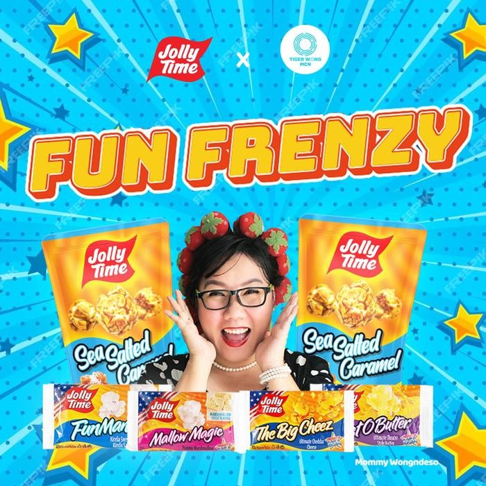 

4ZMI Jolly Time Popcorn - Paket Fun Frenzy (2 Pcs Sea Salted Caramel, 1Tbc, 1Bob, 1Fm, 1Mm)