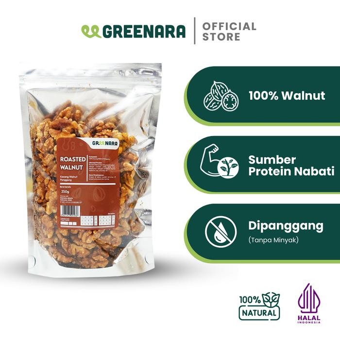 

IOI2 Greenara Roasted Walnut 250Gr / Kacang Walnut Panggang