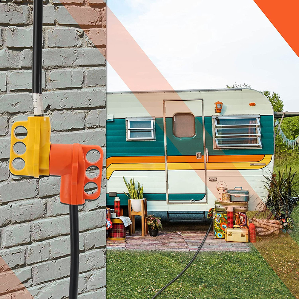 30 Amp to 50 Amp RV Plug Adapter US 30A Male to 50A Female Cord 3750W