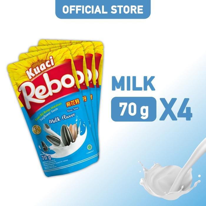 

IOI2 Rebo Kuaci Bundling 4 Pcs - Varian Rasa Milk 70 Gram
