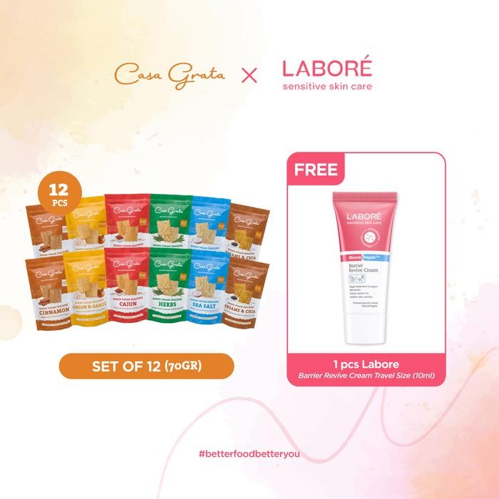 

IOI2 Casa Grata Set Of 12 -70Gr (12 Casa Grata Crackers - Choose Your Own Flavor)