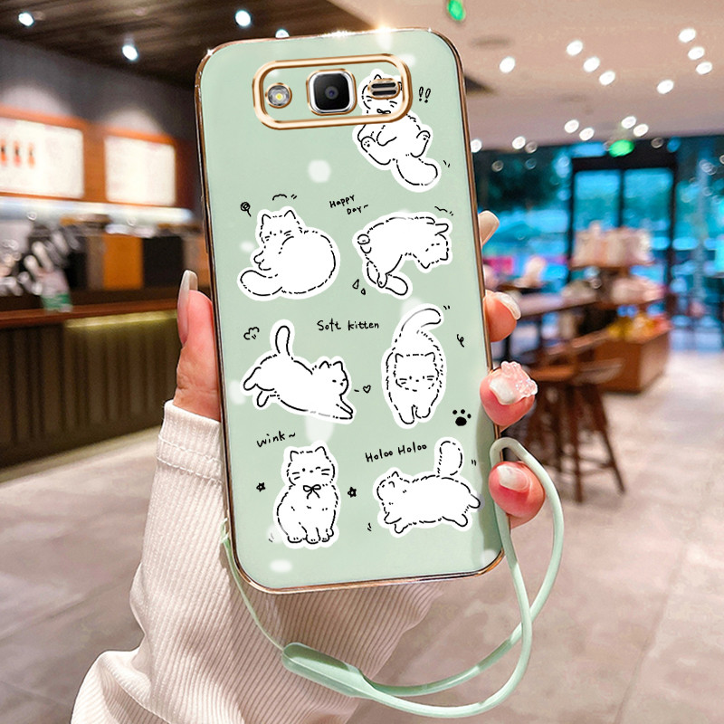 Casing Hp Untuk Samsung Galaxy J2 Prime J2 Ace Case Casing Graffiti Kucing HP Cesing Silikon Softcas