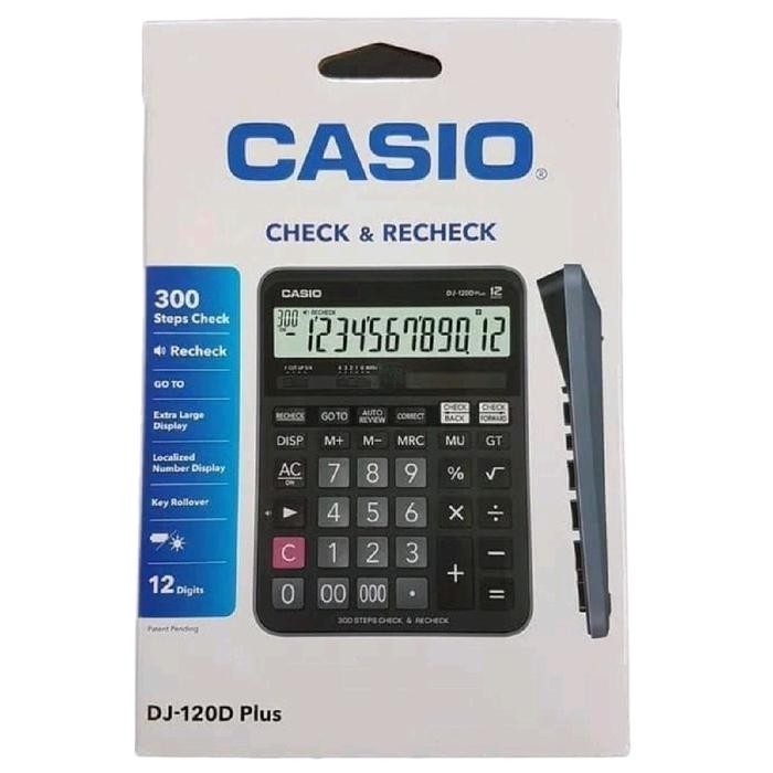 

CASIO KALKULATOR (DESKTOP CALCULATOR) 12 DIGIT DJ-120D PLUS