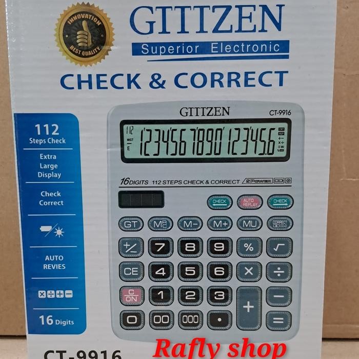 

KALKULATOR 16 DIGIT CT 9916