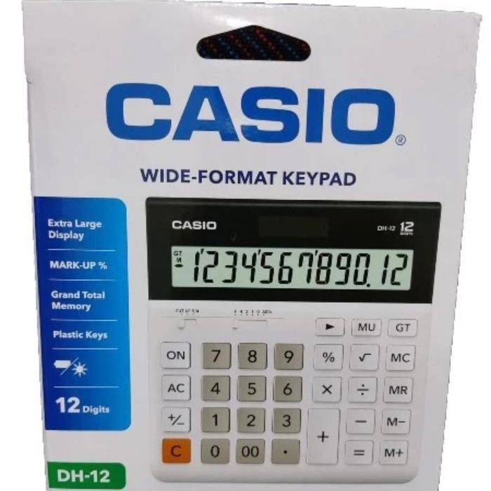 

CASIO CALCULATOR DH 12 B ( BLACK AND WHITE )