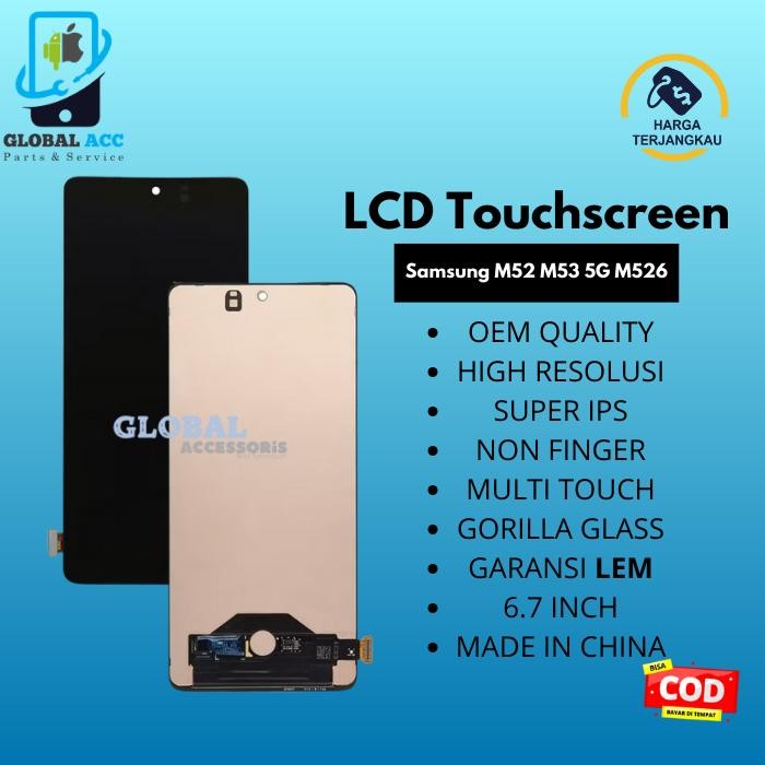 LCD + Touchscreen Samsung Galaxy M52 M53 5G M526 Original 100%