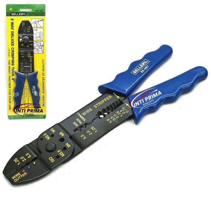 Sellery Five way deluxe crimping tool 9" / tang skun / tang crimping