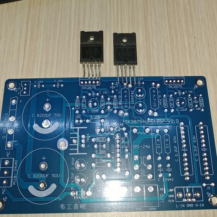PCB CHIP AMP SK18752 PAKET PCB+ SK18752