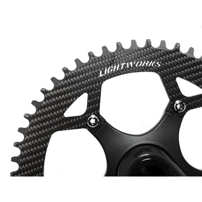 Lightworks Ultralight Carbon Chainring 130BCD (5-Arm) - 48T