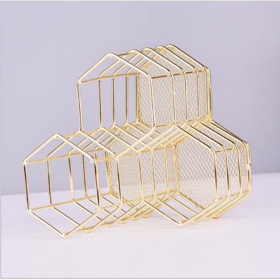 

Tempat Alat Tulis Pen Stand Organizer Stationary Kuas Makeup Atk Besi